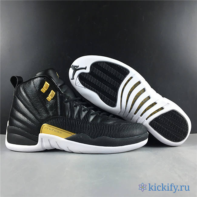 Nike Air Jordan 12 Retro Black Metallic Gold White AO6068-007 - 1