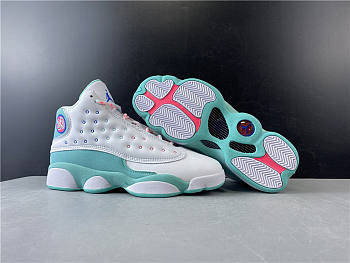 Nike Air Jordan 13 Retro White Soar Green Pink 439358-100
