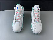 Nike Air Jordan 13 Retro White Soar Green Pink 439358-100 - 5