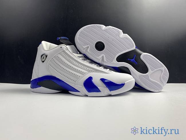 Nike Air Jordan 14 Retro White Hyper Royal 487471-104 - 1