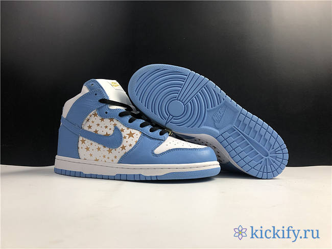 Nike Dunk High Pro SB Supreme Blue Stars 307385-141 - 1