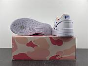 A Bathing Ape Bape Sta BAPY White Pink 1H21SN0061C - 4