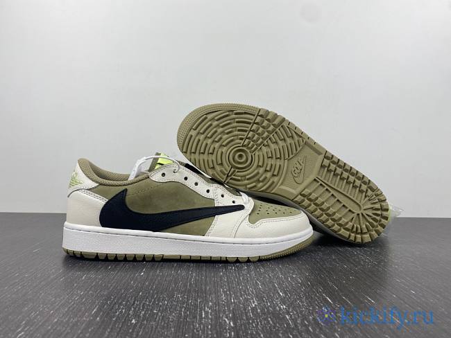 Nike Air Jordan 1 Retro Low Golf Travis Scott Neutral Olive FZ3124-200 - 1