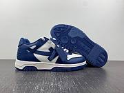 OFF-WHITE Out Of Office OOO Low Tops Dark Blue White - 1