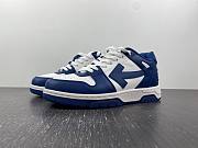 OFF-WHITE Out Of Office OOO Low Tops Dark Blue White - 5