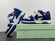 OFF-WHITE Out Of Office OOO Low Tops Dark Blue White - 4
