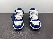 OFF-WHITE Out Of Office OOO Low Tops Dark Blue White - 3