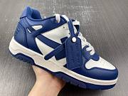 OFF-WHITE Out Of Office OOO Low Tops Dark Blue White - 2