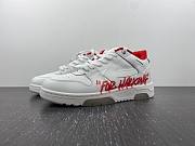 OFF-WHITE Out Of Office OOO Low Tops For Walking White White Red SS22 OMIA189S22LEA0030125 - 6
