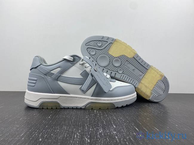 OFF-WHITE Out Of Office OOO Low Tops Grey White OMIA189S22LEA0010109 - 1