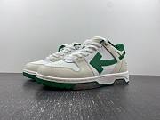 OFF-WHITE Out Of Office OOO Low Tops White Green 2021 OMIA189R21LEA0010155 - 5