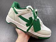OFF-WHITE Out Of Office OOO Low Tops White Green 2021 OMIA189R21LEA0010155 - 2