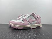 OFF-WHITE Out Of Office OOO Low Tops White Pink (Women's) OWIA259S22LEA0010130 - 5