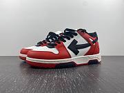 OFF-WHITE Out Of Office OOO Low Tops Black White Red OMIA189S22LEA0012510 - 6