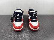 OFF-WHITE Out Of Office OOO Low Tops Black White Red OMIA189S22LEA0012510 - 3