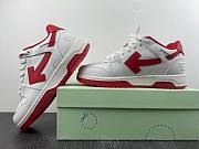 OFF-WHITE Out Of Office OOO Low Tops White RedOMIA189S22LEA0010125 - 4