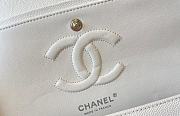 Chane1 Flap Bag Caviar in White 25cm with - 2