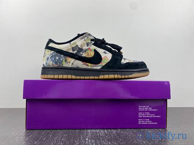 Nike SB Dunk Low Supreme Rammellzee FD8778-001 - 1