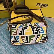 Fend1 Ff Fish-eye Motif Medium Baguette Bag - 6