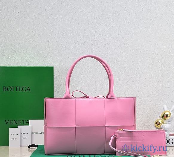 B0ttega Veneta Arco Tote Pink Bag - 1