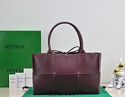 B0ttega Veneta Arco Tote Burgundy Bag - 6
