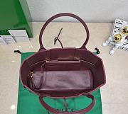 B0ttega Veneta Arco Tote Burgundy Bag - 4