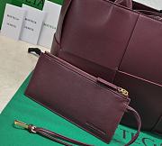 B0ttega Veneta Arco Tote Burgundy Bag - 3