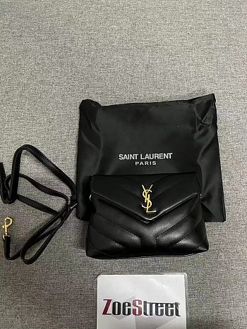 YS1 LOULOU TOY STRAP BAG BLACKU TOY STRAP BAG BLACK