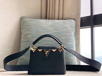 Louis Vittan Capucines Mini Bag M56669 in Black