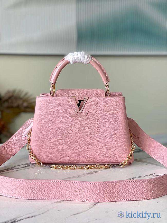 Louis Vittan Capucines BB Bag M59065 Pink - 1