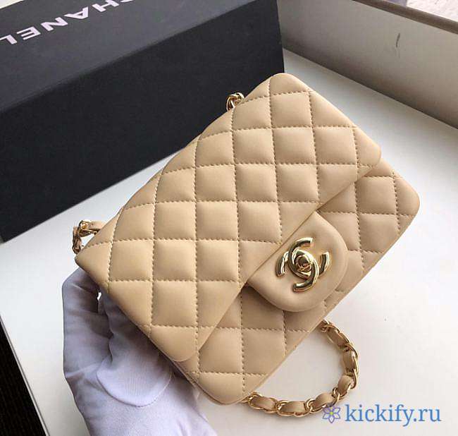 Chane1 Mini Flap Bag Nude - 1