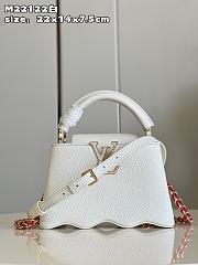 Louis Vittan M22122 Capucines Capushell bag white - 4