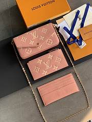 Louis Vittan M81759 FÉLICIE POCHETTE PINK - 3