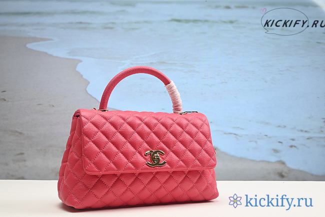 Chanel Coco Handle Gold Caviar pink - 1