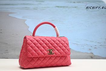 Chanel Coco Handle Gold Caviar pink