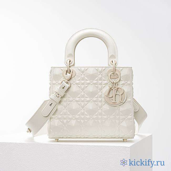 Dior lady Bag White 20cm - 1