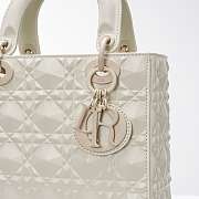 Dior lady Bag White 20cm - 3