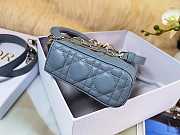 Dior Lady D-Joy Blue Bag 26CM - 4