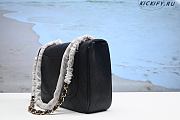 Chane1 Black Quilted Lambskin Jumbo Classic Single Flap Gold Hardware - 3