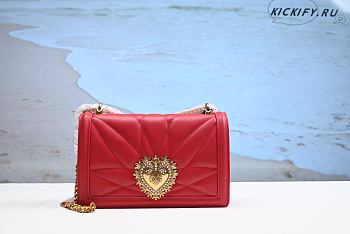 Dolce & Gabbana Medium 'Devotion' Bag In Quilted Nappa Leather