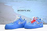 Nike Air Force 1 x Off-White North Carolina Blue Silver Hook CI1173-400  - 1