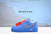Nike Air Force 1 x Off-White North Carolina Blue Silver Hook CI1173-400  - 4