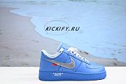 Nike Air Force 1 x Off-White North Carolina Blue Silver Hook CI1173-400  - 2