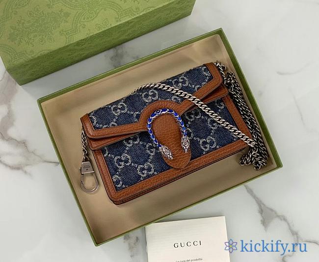 Gvcci Denim Dionysus Bag 16.5cm - 1