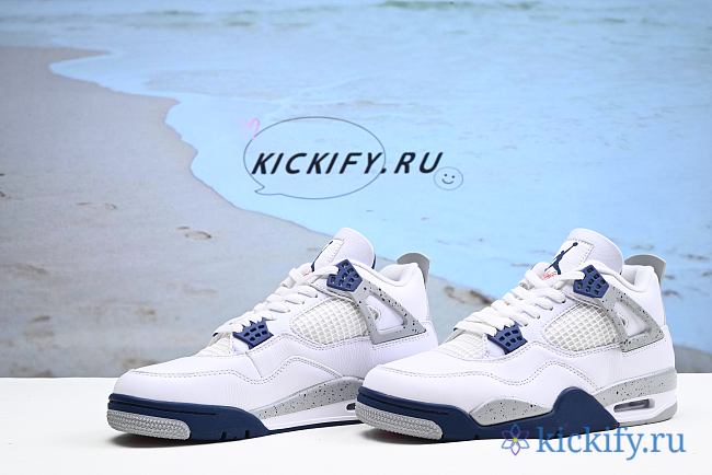 Nike Air Jordan 4 Retro White Midnight Navy DH6927-140 - 1